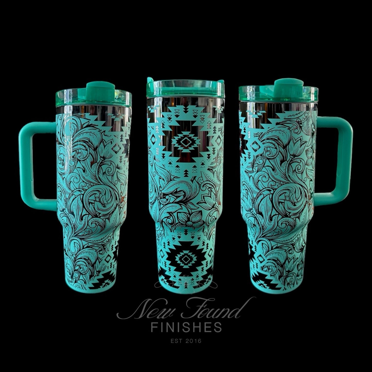 Western filigree design 40oz