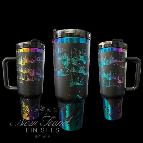 Northern lights design 40oz