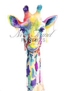 Giraffe watercolor